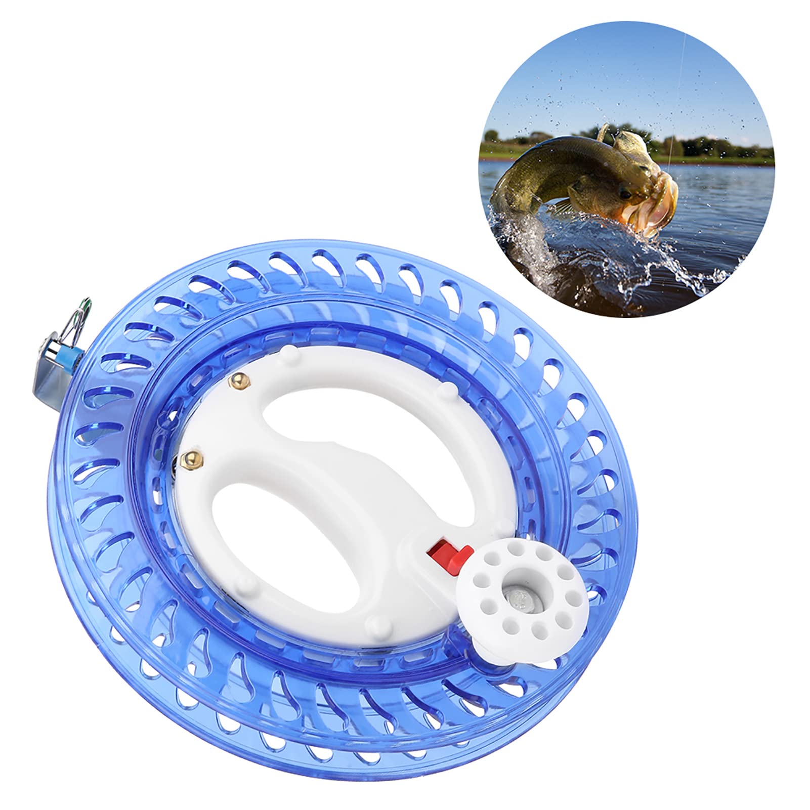 Pissente blue weather-coated reel built for durability in outdoor conditions