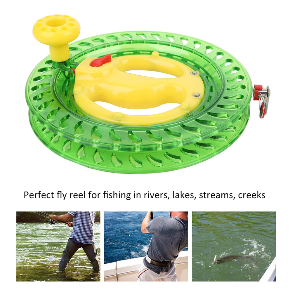 Pissente reel available in color options to match gear and mood.