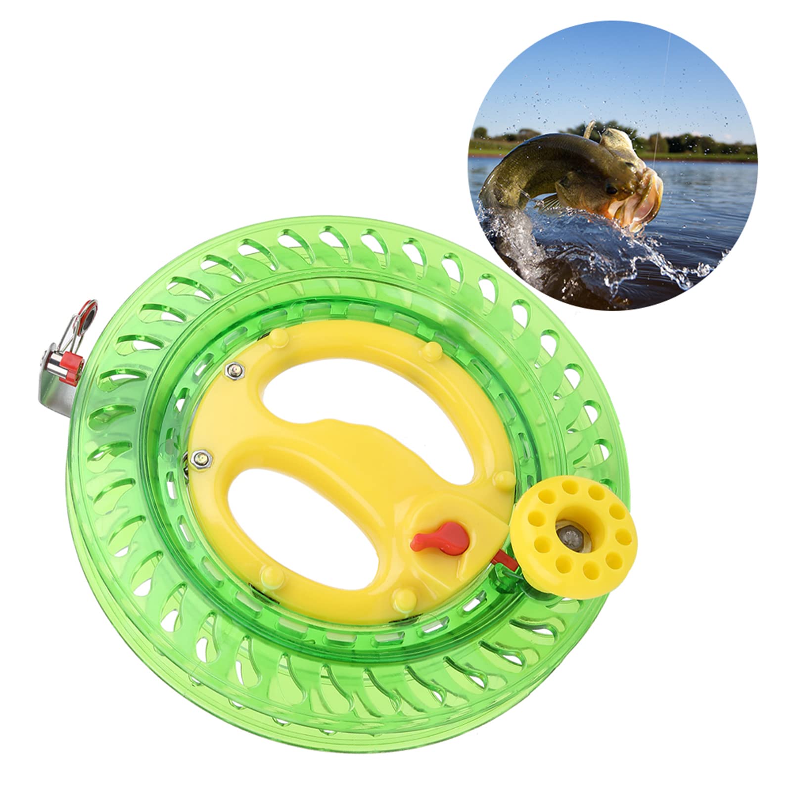 Pissente large arbor drag enables smooth line control during casts.