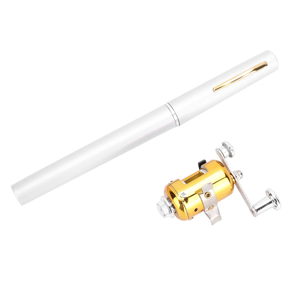 Pissente mini pen rod folded compactly for portable fishing.