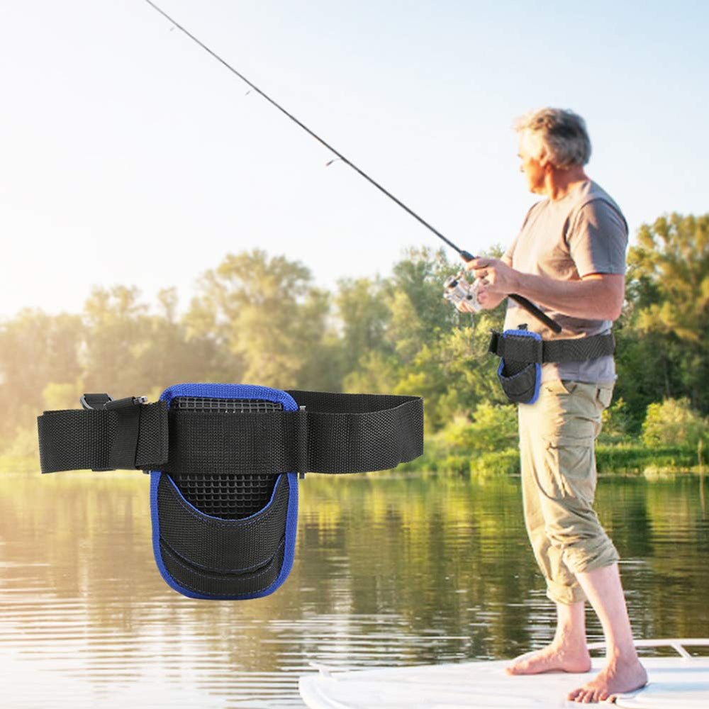 Pissente rod holder-in-use shows secure attachment for steady retrieves.