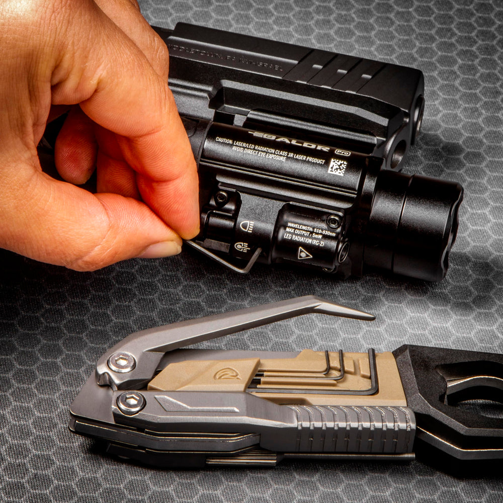 Micro Allen wrenches included in the pistol tool