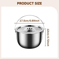 pistro durable stainless steel pot for outdoor and indoor use