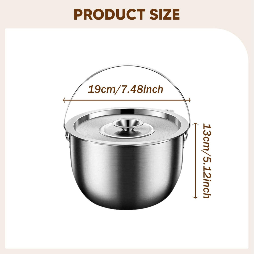 Pistro pot lid protects food from dust and debris during cooking.