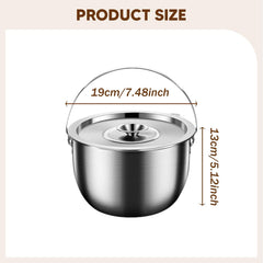 Pistro pot lid protects food from dust and debris during cooking.