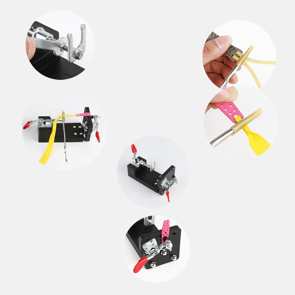 Replacement head tool included supports quick band adjustments.