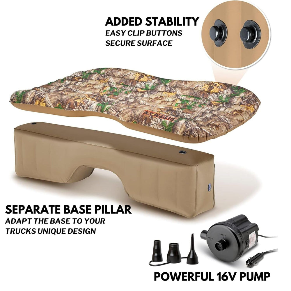 Pittman Outdoors AirBedz pillow and storage bag simplify packing.