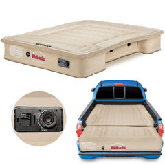 Pittman Outdoors AirBedz truck bed mattress inflated to 68 by 63 inches for roomy outdoor sleep
