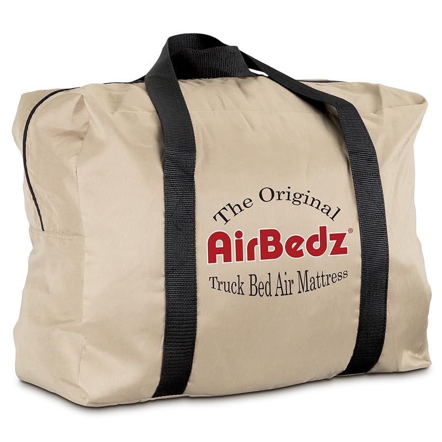 Compact carry case for Pittman Outdoors AirBedz mattress for easy storage