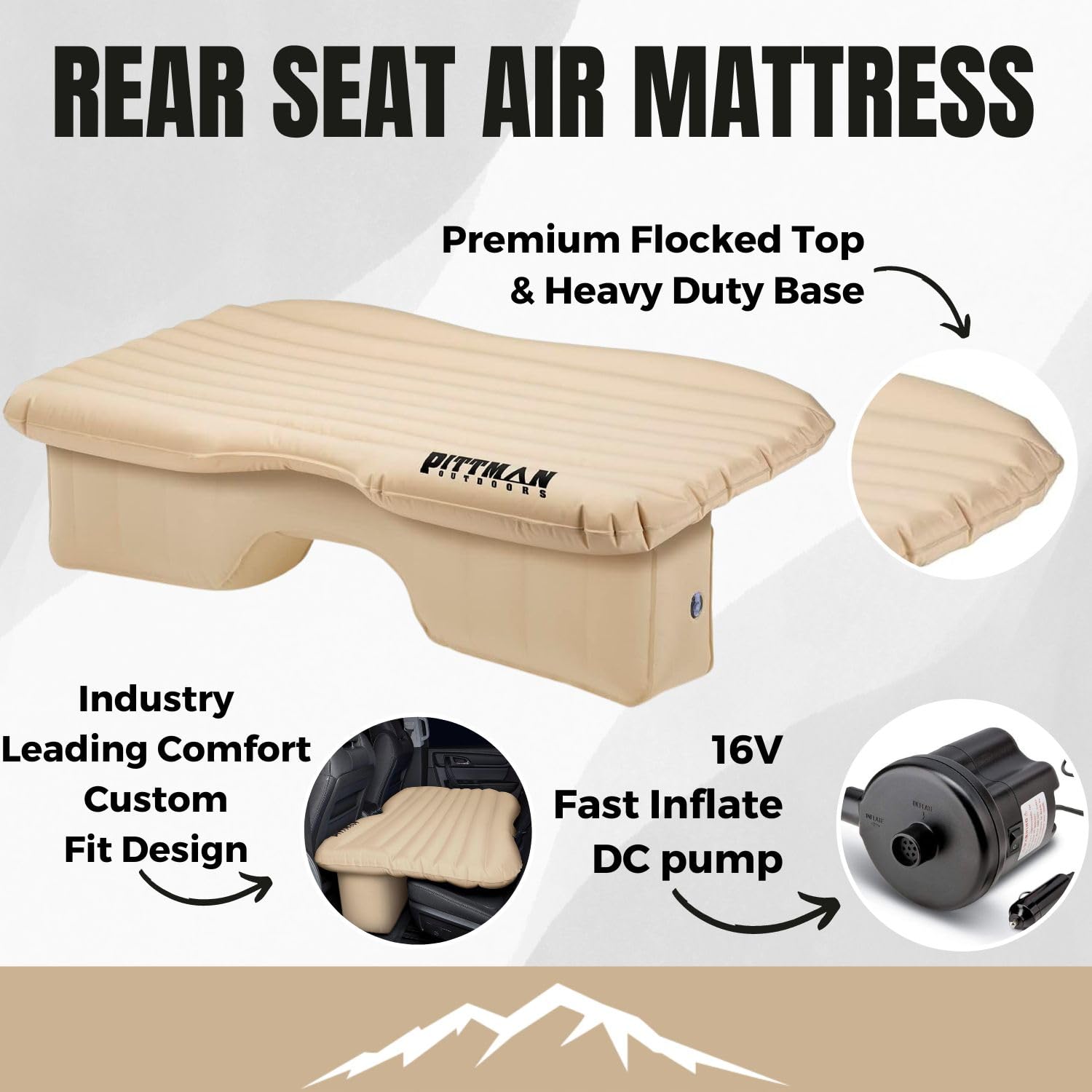 Pittman Outdoors deflation-resistant 300D fabric minimizes air loss