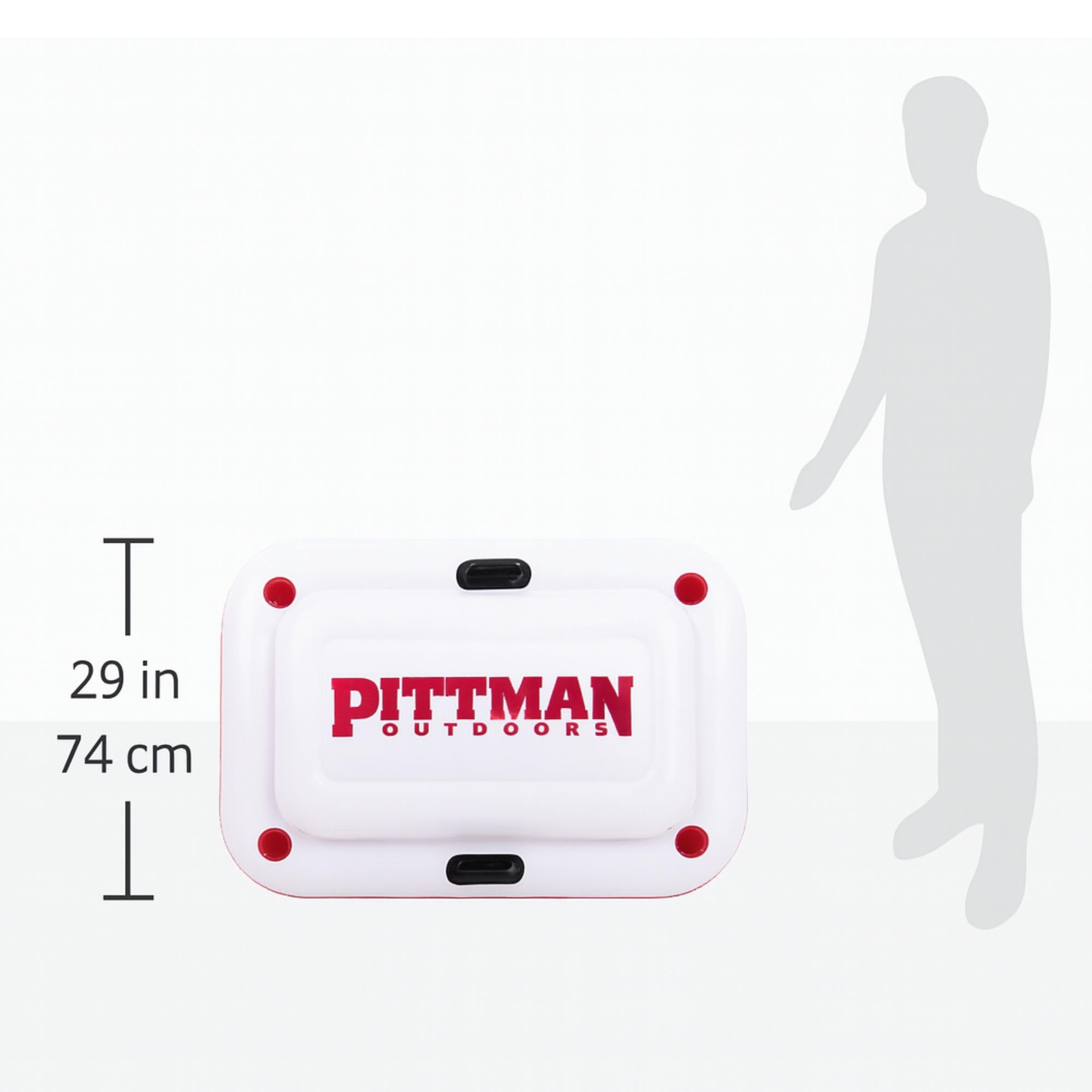 Pittman Outdoors floating ice chest ideal for pool parties, lake days, and beach adventures.