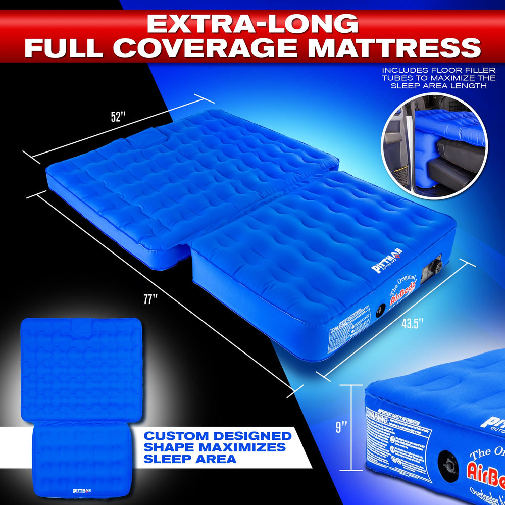 Pittman Outdoors floor fillers and pillars support headroom between front seats for better comfort.