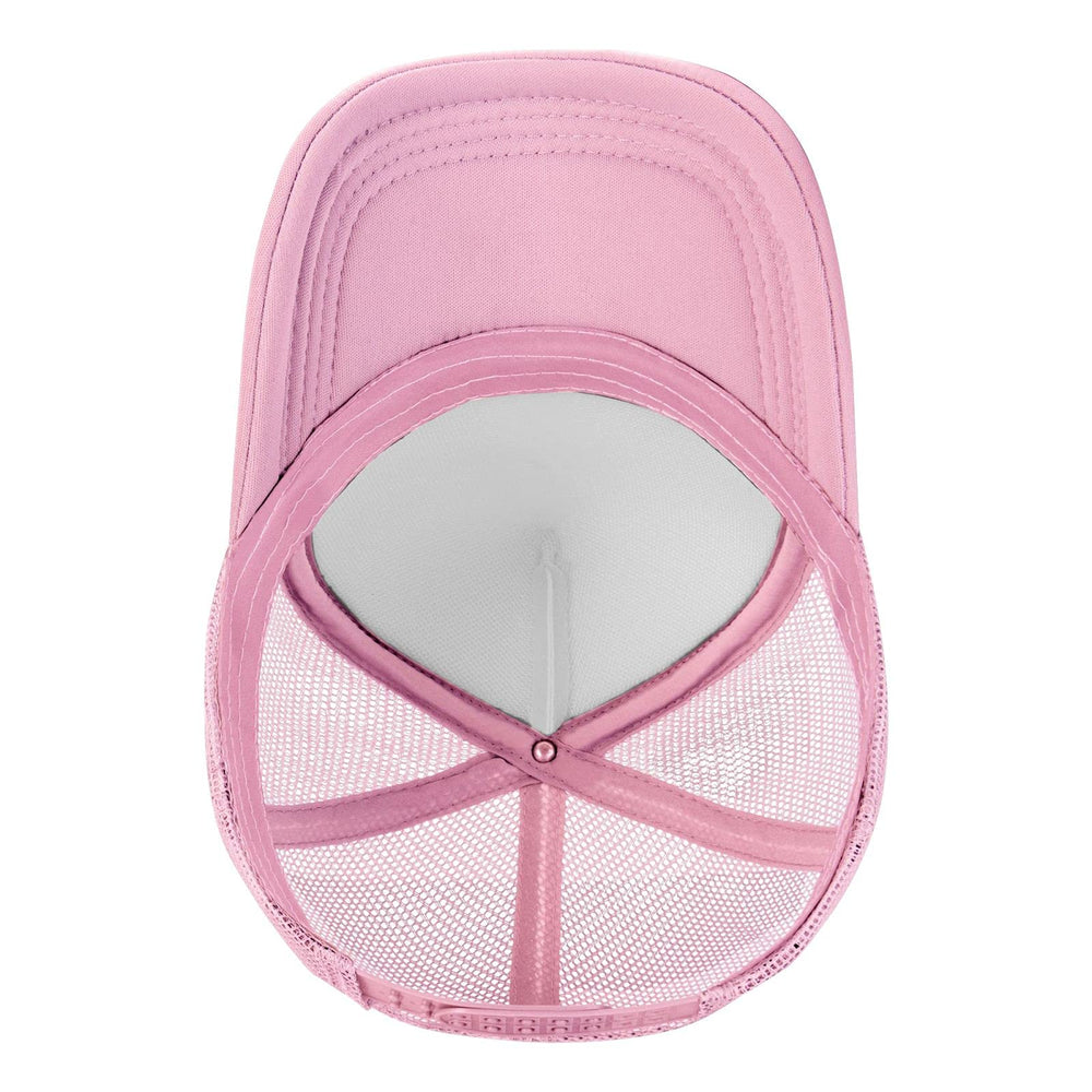 Piuuixe Cunt Funny Adjustable Mesh Trucker Hat Pink, adjustable buckle for a comfortable fit.