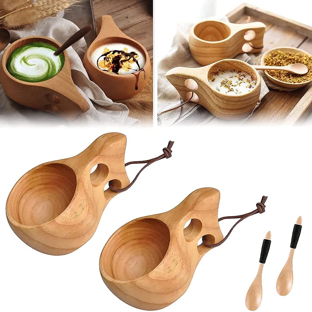 pizarra wooden spoon included with rustic camping design.
