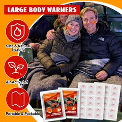 PJT lap warmers heat up in minutes to provide up to 12 hours of warmth.