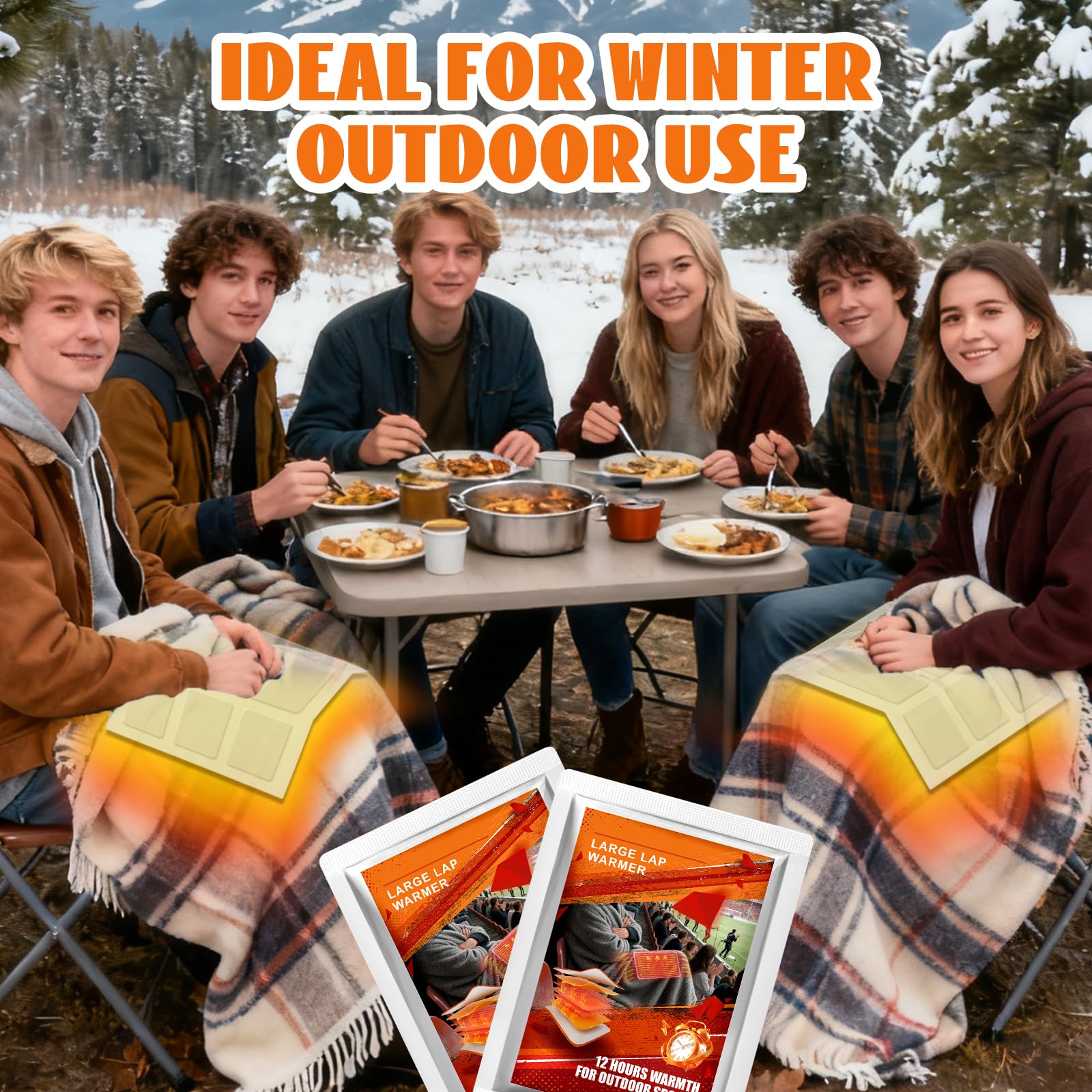 PJT lap warmers can be shared with family during chilly outdoor activities.