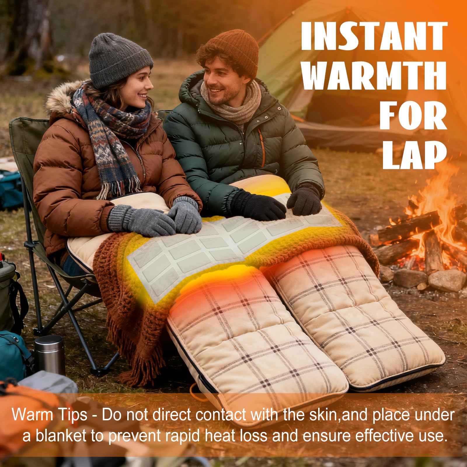 PJT lap warmers 16x12 coverage keep legs and lap comfortable on stadium bleachers.