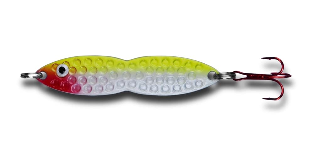 PK Lures Flutter Fish close-up shows durable hardware for repeated casts