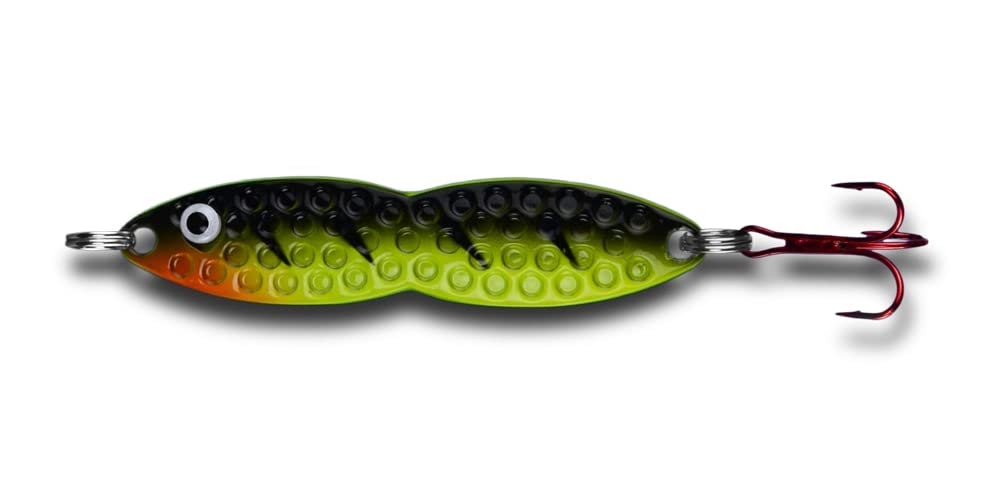 PK Lures Flutter Fish ice-fishing setup ready to fish in freezing conditions