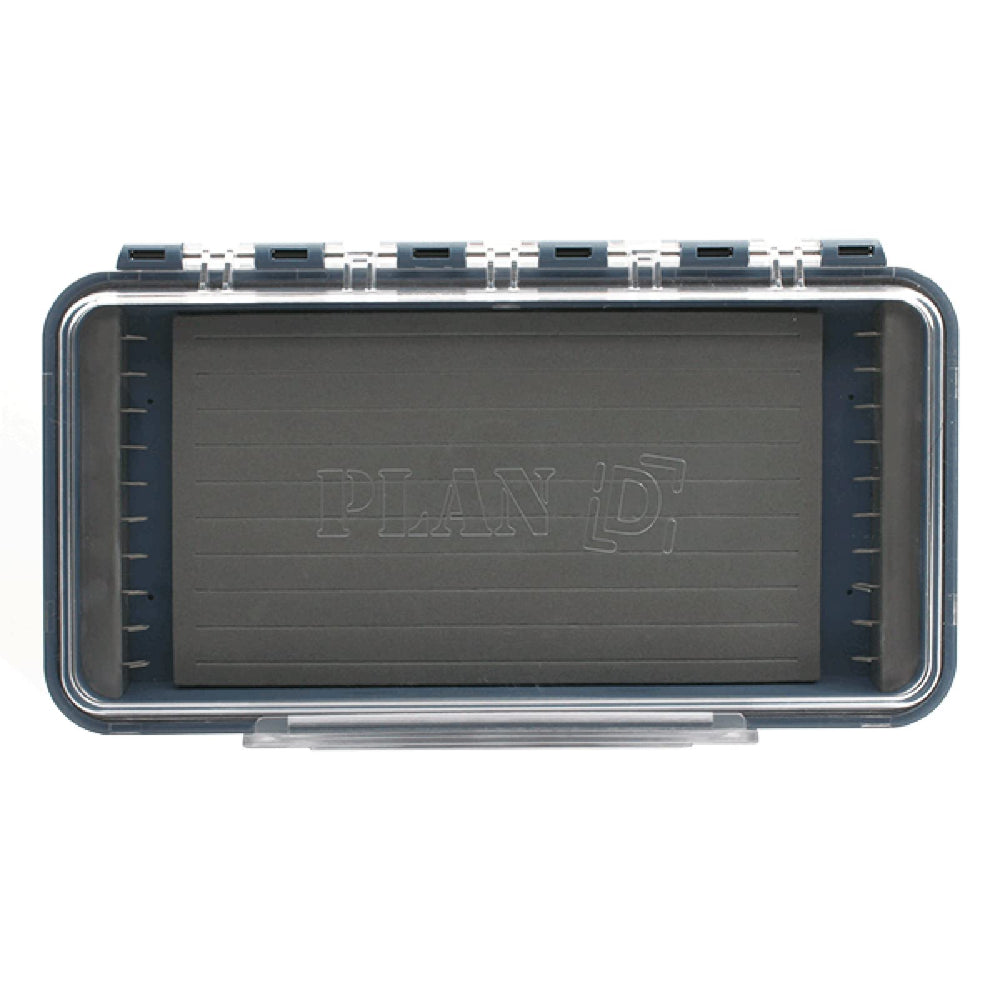 Plan D Pack Fly Box Articulated Plus keeps articulated flies secure and dry in rugged conditions.