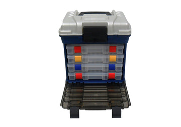DuraView front cover and under-lid storage on Plano tackle box
