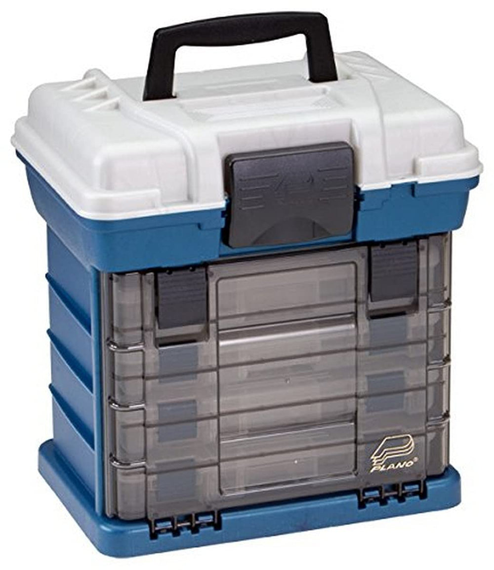 Plano 1364 4-By Rack System 3650 tackle box front view with DuraView cover