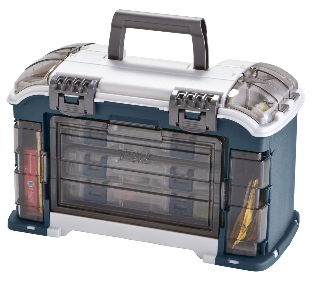 Plano 3560 Stowaway boxes inside the case for organized storage on the go