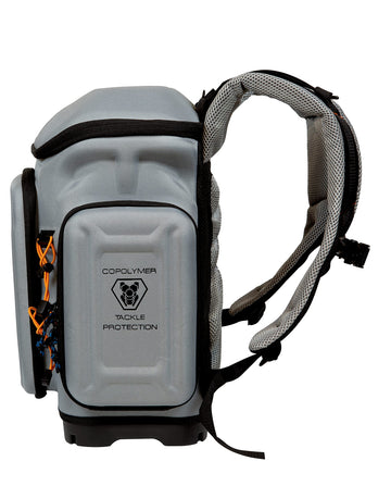 Plano Atlas padded shoulder straps provide comfortable all-day carry
