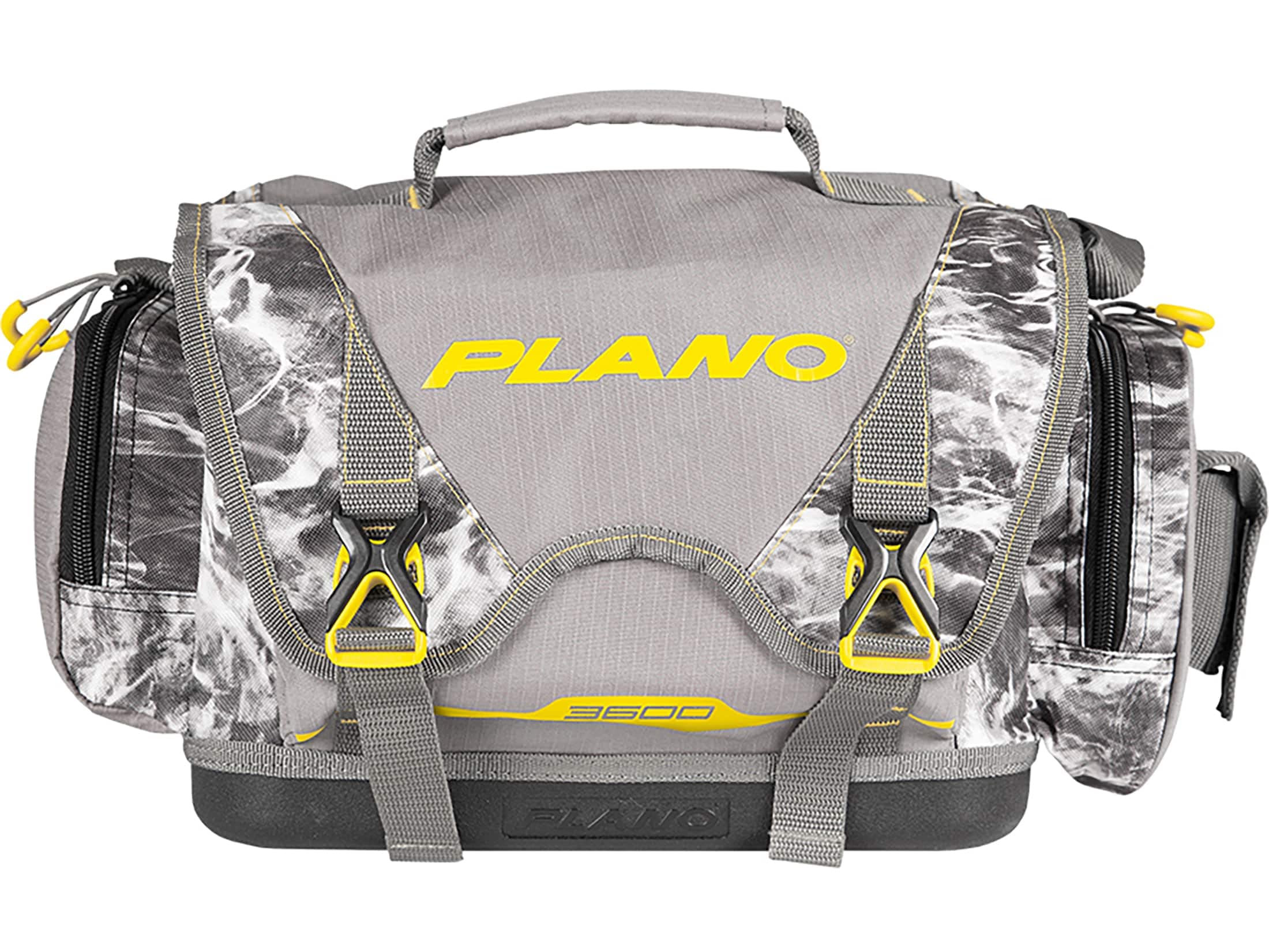 Plano B-Series 3600 Mossy Oak Manta side view highlighting capacity and pockets