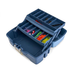 Plano Catch All Tray Tackle Box Kit rust-proof brass latch keeps gear secure.