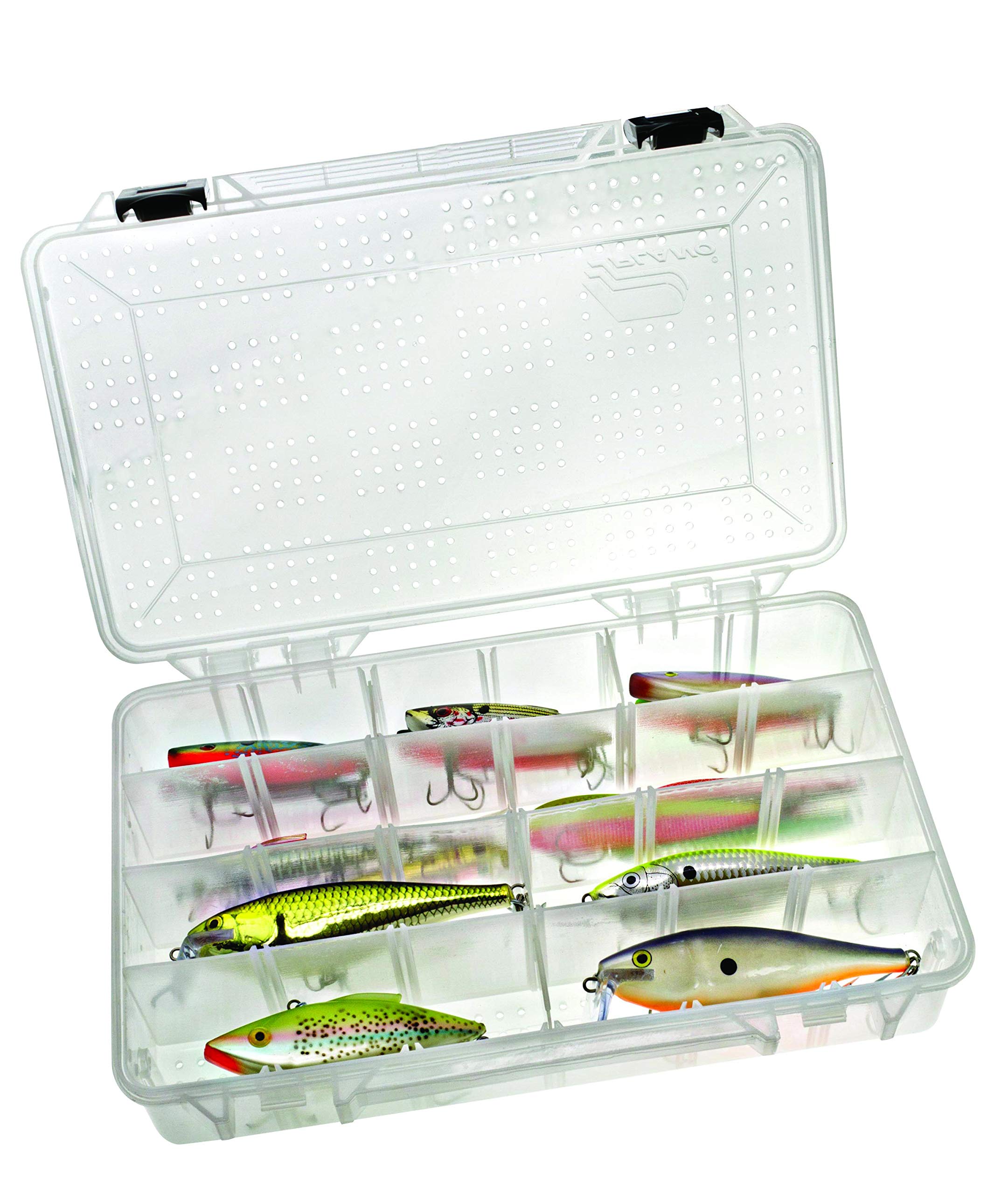 Plano Deep Hydro-Flo 3700 lures organized for fishing trips.