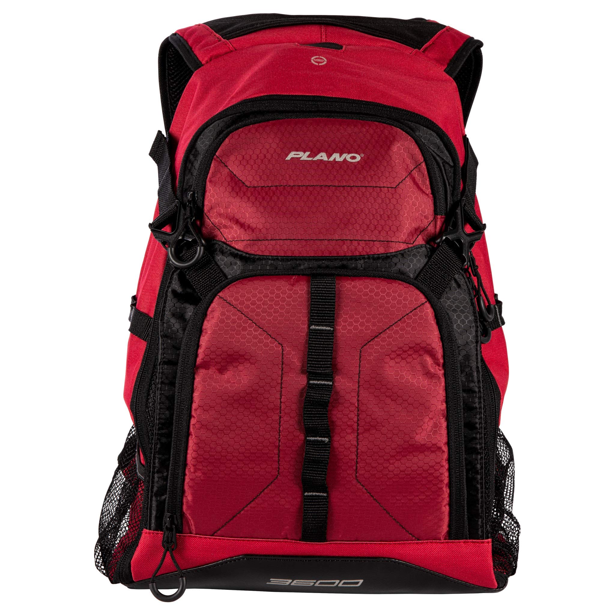 Plano E-Series 3600 backpack front view with secure ProLatch closures for quick access