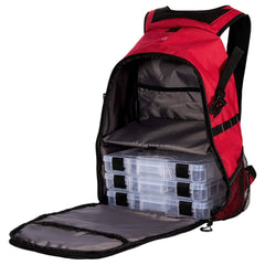 Plano E-Series 3600 backpack side view highlighting mesh pockets for gear organization
