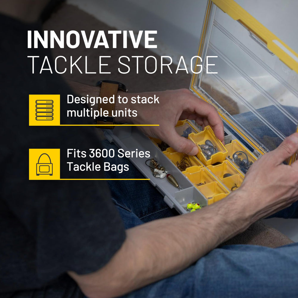 Plano EDGE 3600 DuraView lid lets you identify contents at a glance.
