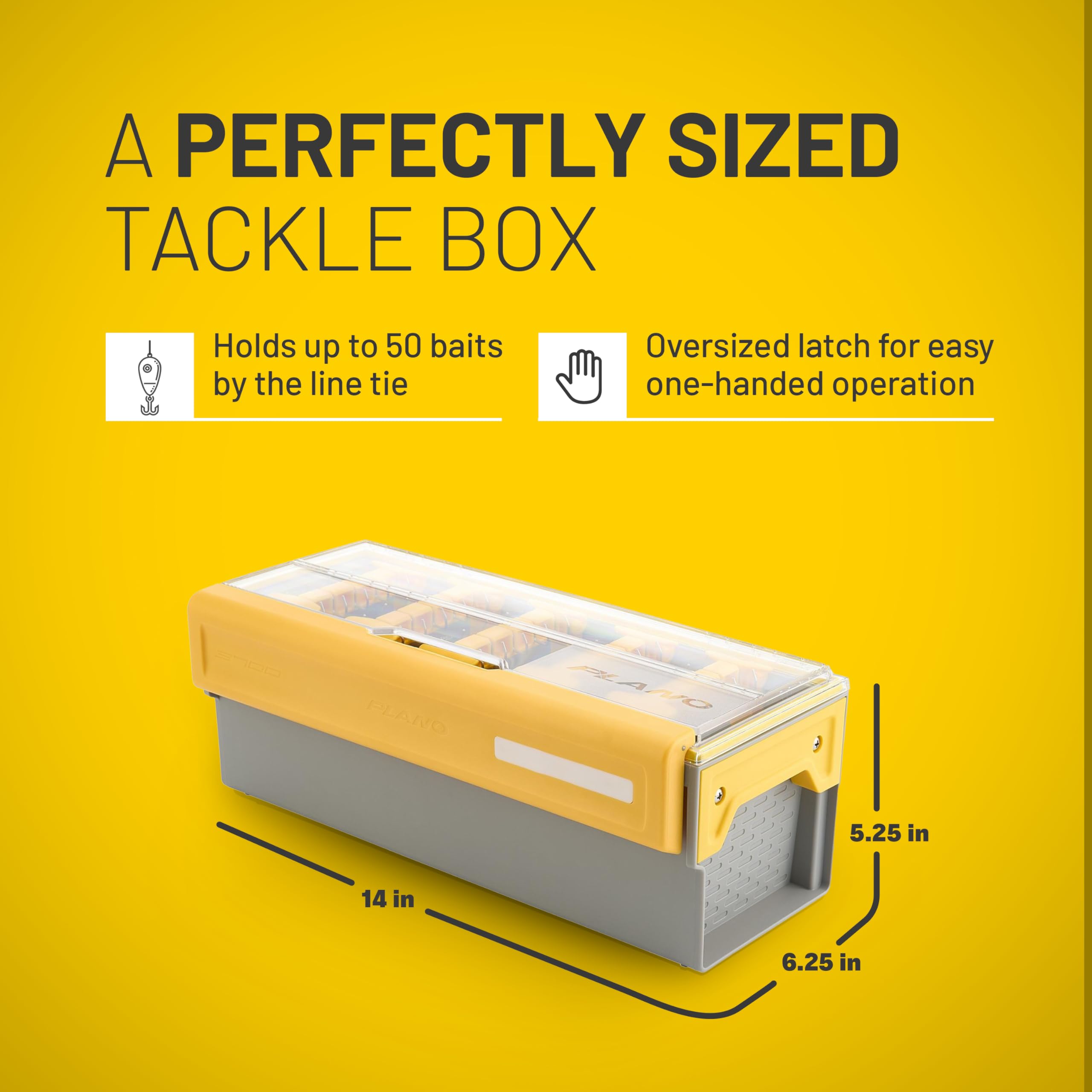 Plano EDGE Frog Bait Box vertical spines hold baits for drying and longevity.