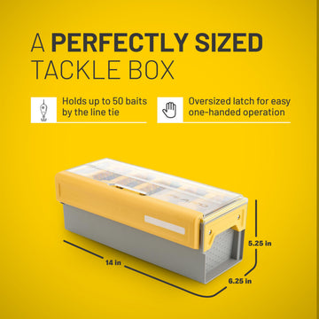 Plano EDGE Frog Bait Box vertical spines hold baits for drying and longevity.