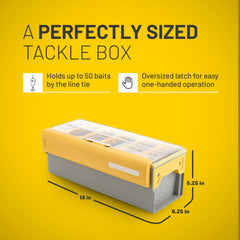Plano EDGE Frog Bait Box vertical spines hold baits for drying and longevity.