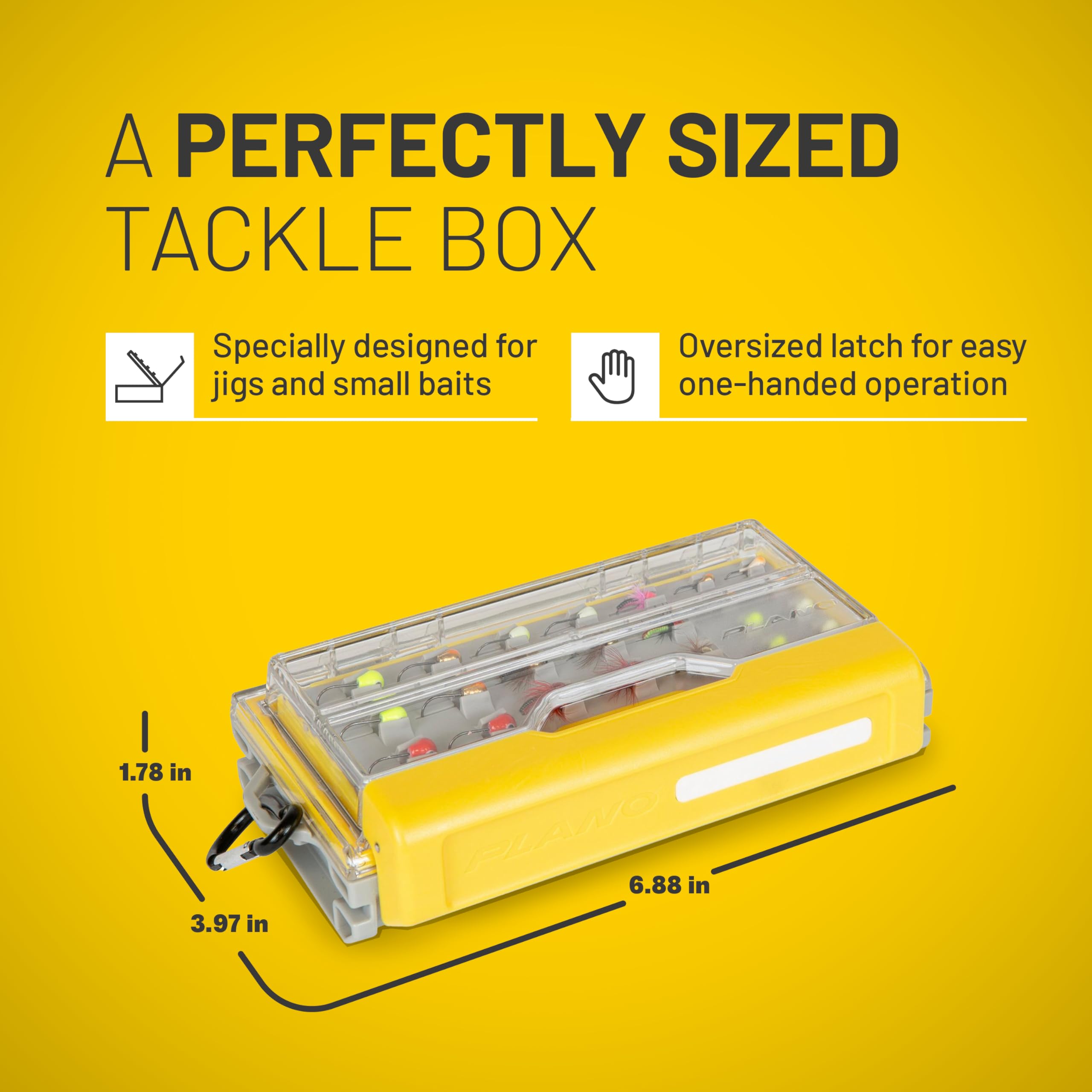Plano EDGE MICRO JIG top-layer trays securely hold tungsten jigs