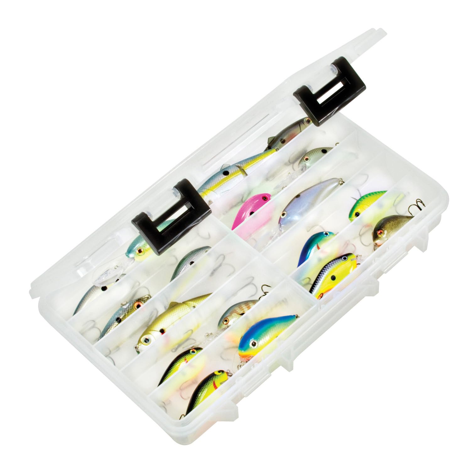 Plano Elite Series Crankbait StowAway 3700 stores up to 20 large crankbaits for quick access.