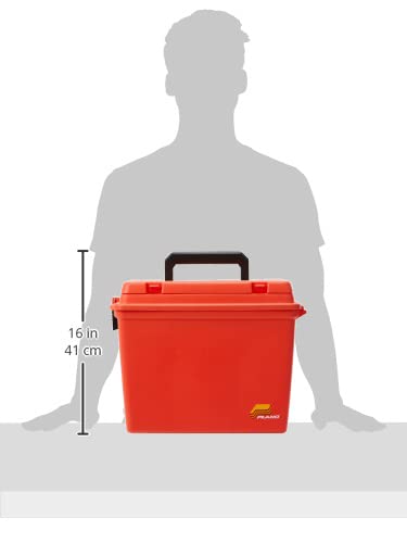 Plano dry box with water-resistant O-ring seal and emergency supplies