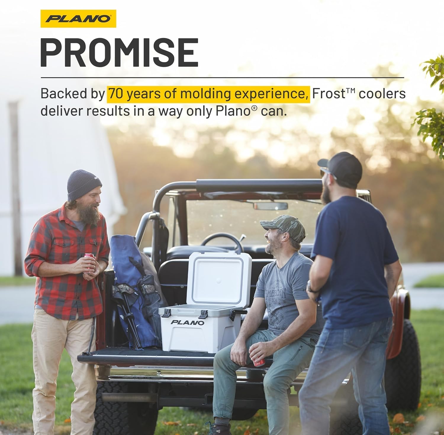 Plano Frost 32-quart cooler outside view showing compact dimensions.