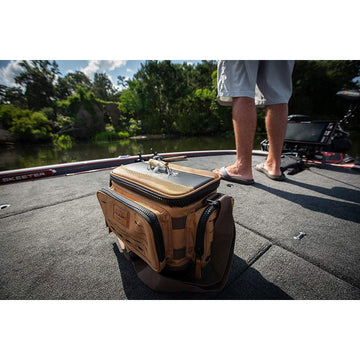 Plano Guide Series 3700 tackle bag Dimensions: 19 inches long, 11.5 inches wide, 11.25 inches high.