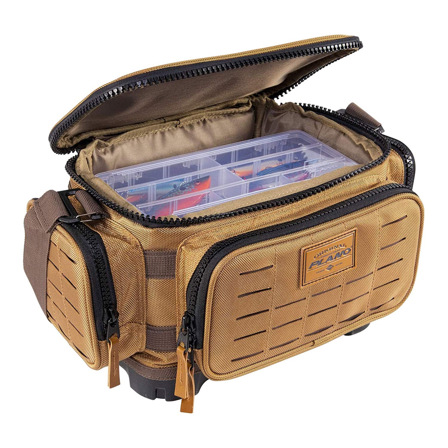 Plano Guide Series 3700 tackle bag with side pockets for quick-access gear.