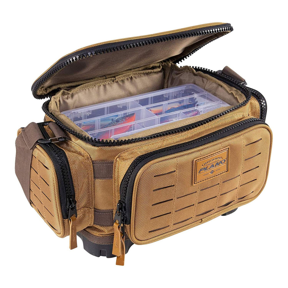 Plano Guide Series 3700 tackle bag with side pockets for quick-access gear.