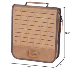 Plano branding and oversized zipper offer smooth access and comfortable transport