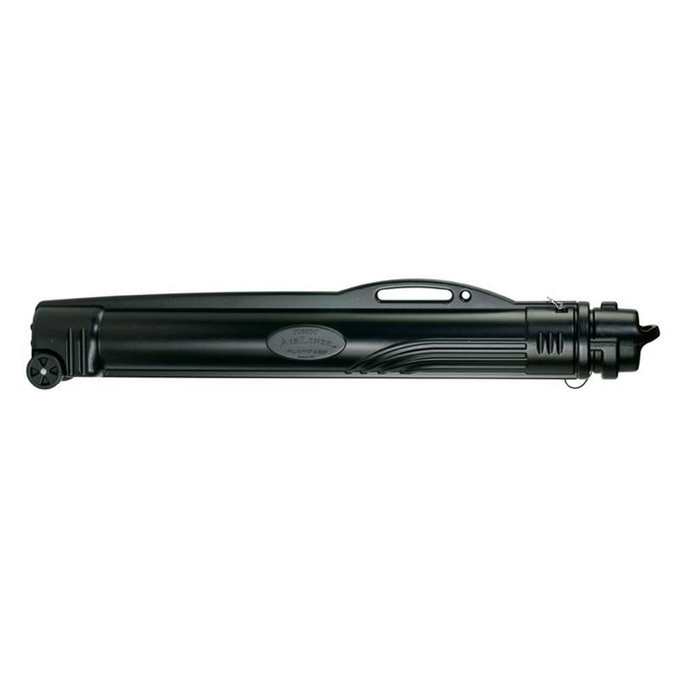 Plano Jumbo Airliner Telescoping Rod Case in black, extended to 112 inches