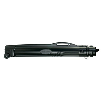 Plano Jumbo Airliner rod case extended to 112 inches with wheels for easy transport