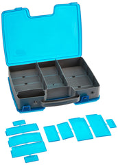 Plano Large 2 Sided Tackle Box open side with removable dividers for 16-26 compartments.