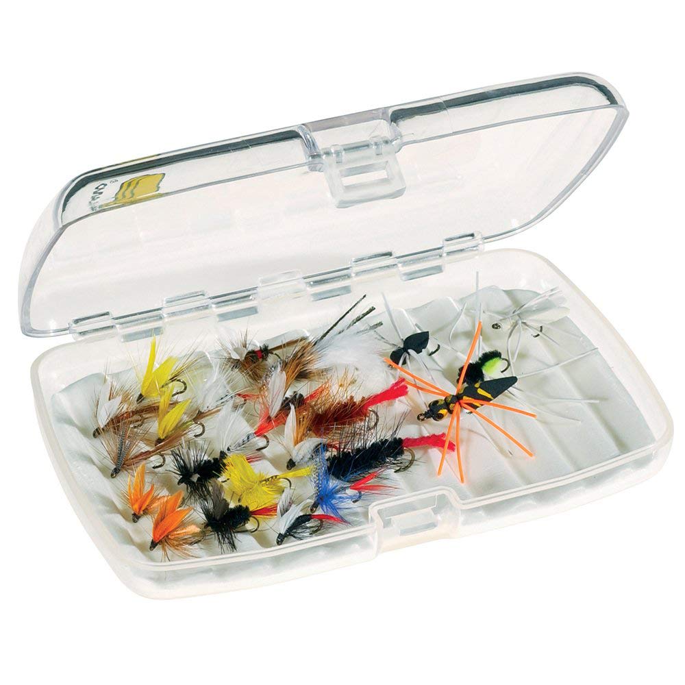 Plano Medium Fly Box 358300 with secure latch for organized flies on river days