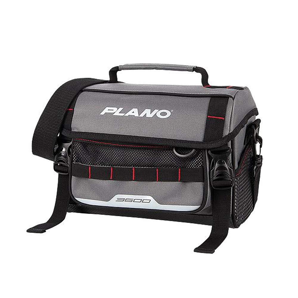Plano PLAB36120 Softsider bag in grey with front view for quick tackle access.